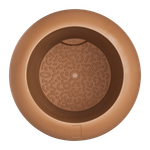 amber roll low 43cm caramel